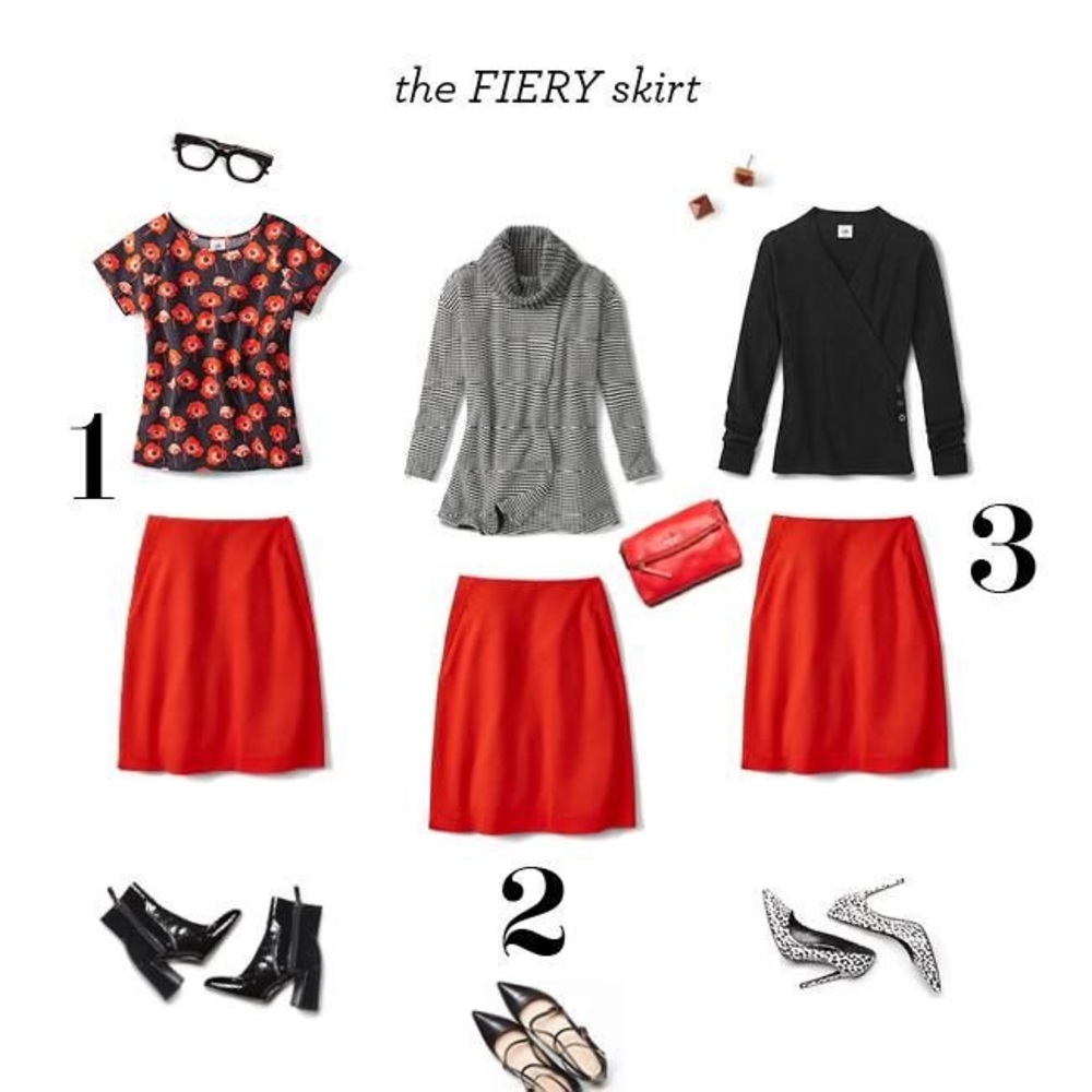 CABi Fiery skirt. Beautiful heavy knit. NWT - Picture 3 of 5